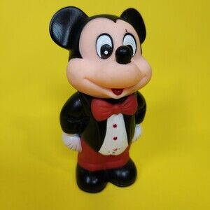 Vintage Disney Mickey Mouse in Tuxedo 1986 PVC 4.5 in. Toy Figure